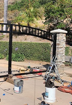 New Iron Gate Installation In Encinitas